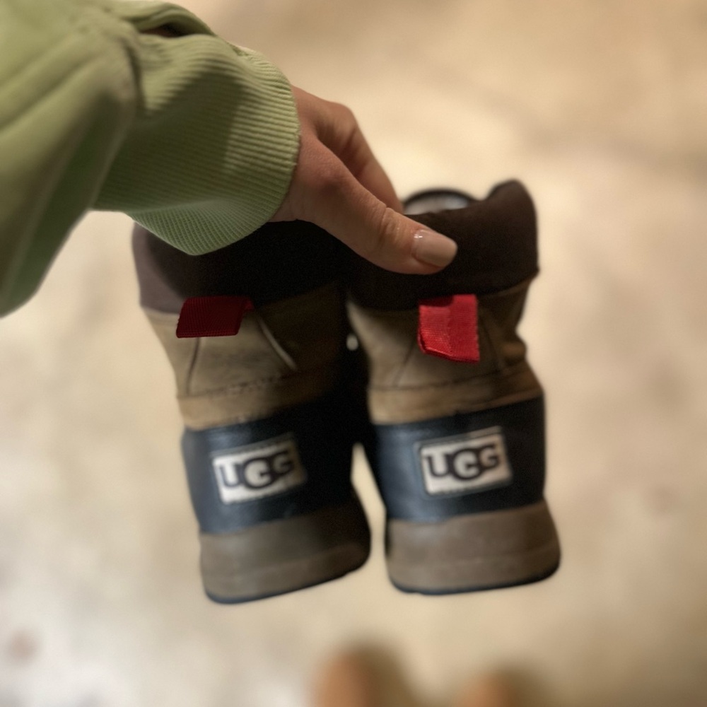 UGG Tan and Black Winter Boots